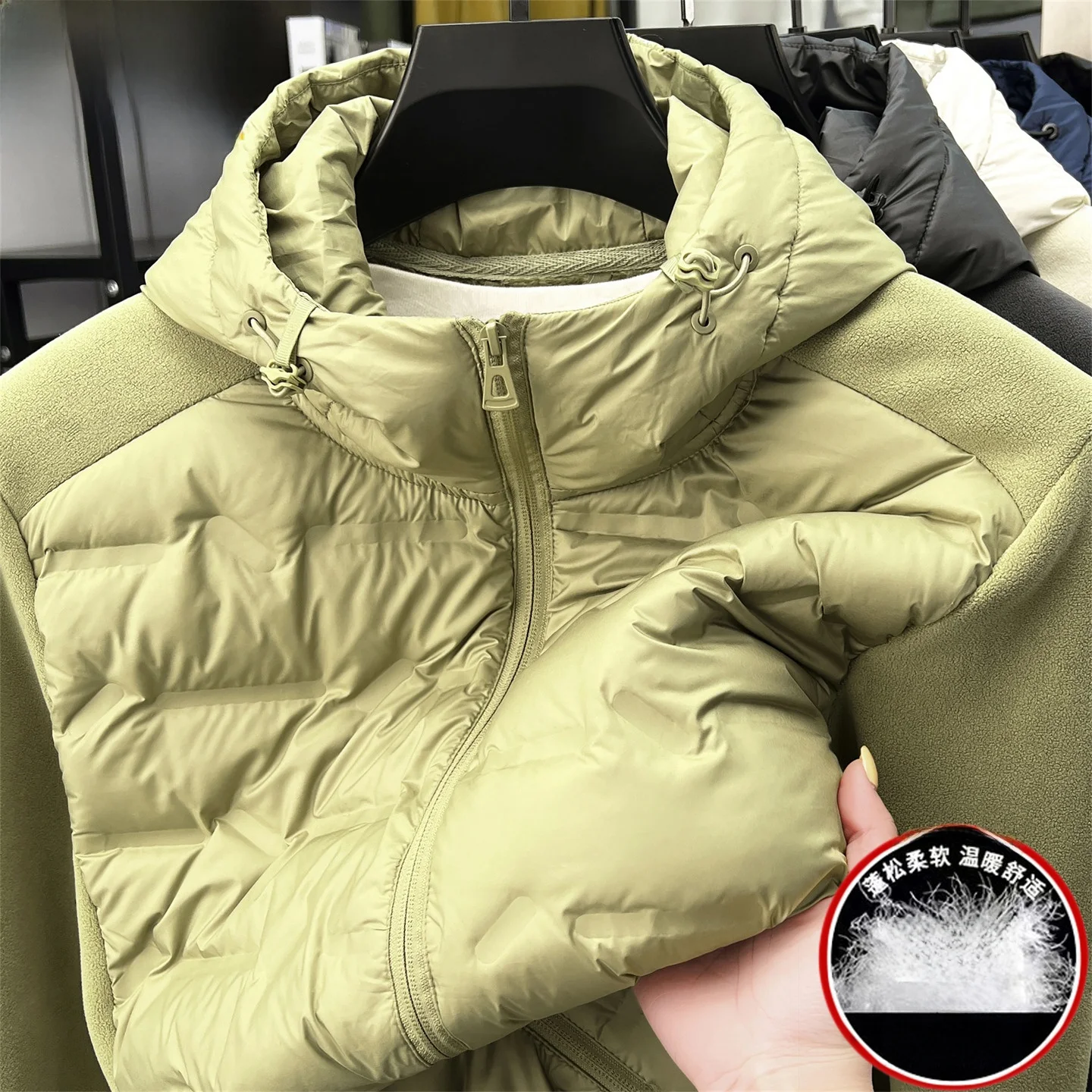 

Мужская пуховая куртка TUCANO с капюшоном, легкая, утепленная, теплая, модная, повседневная, белая, зимняя верхняя одежда