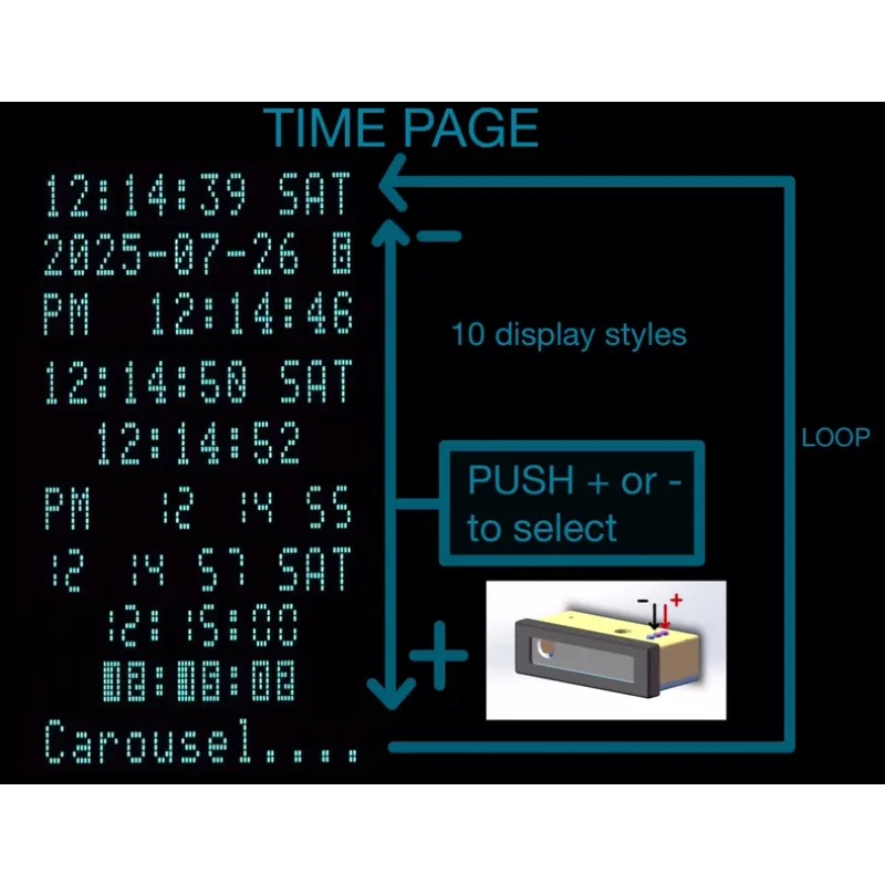 12 bit VFD   network clock  Wi Fi timing  Built in temperature and humidity sensor