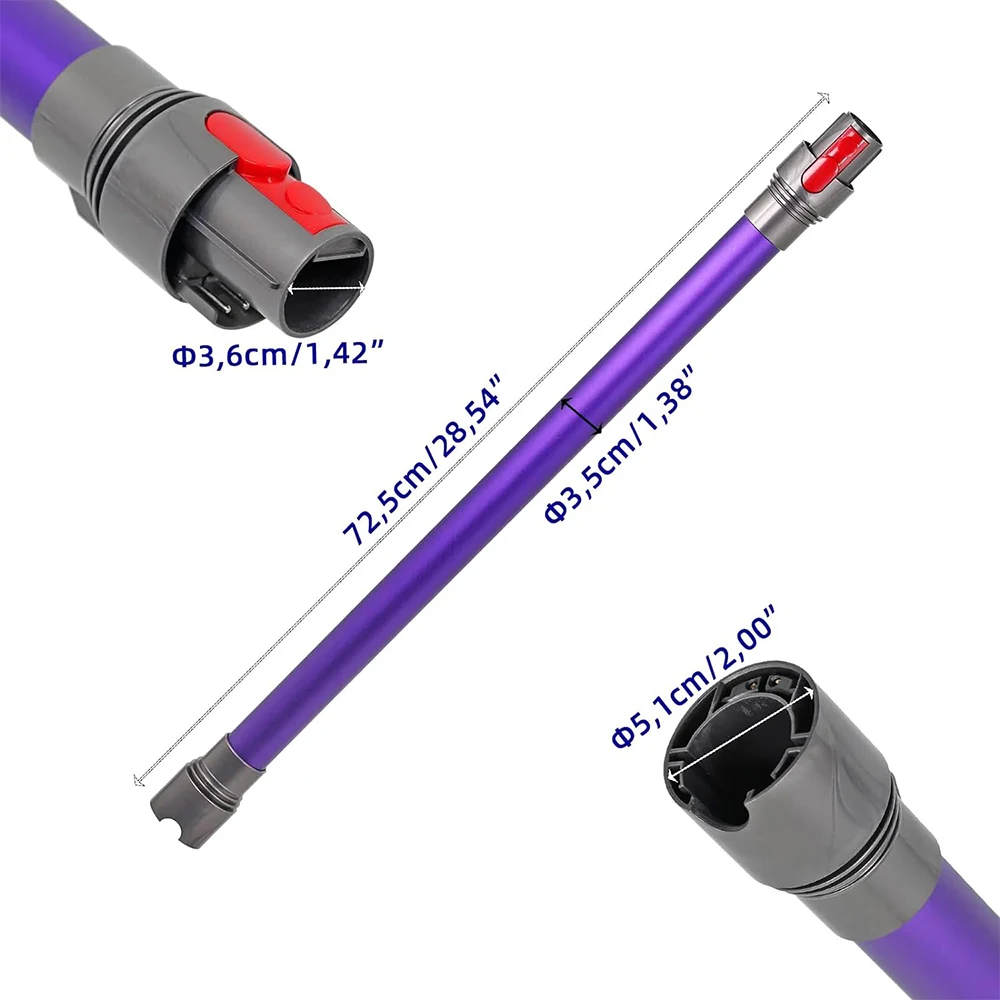 Quick Release Telescopic Tube for Dyson V15 V11 V10 V8 V7 Stick Vacuum Cleaner Extension Tube Replacement Parts Extension Rod