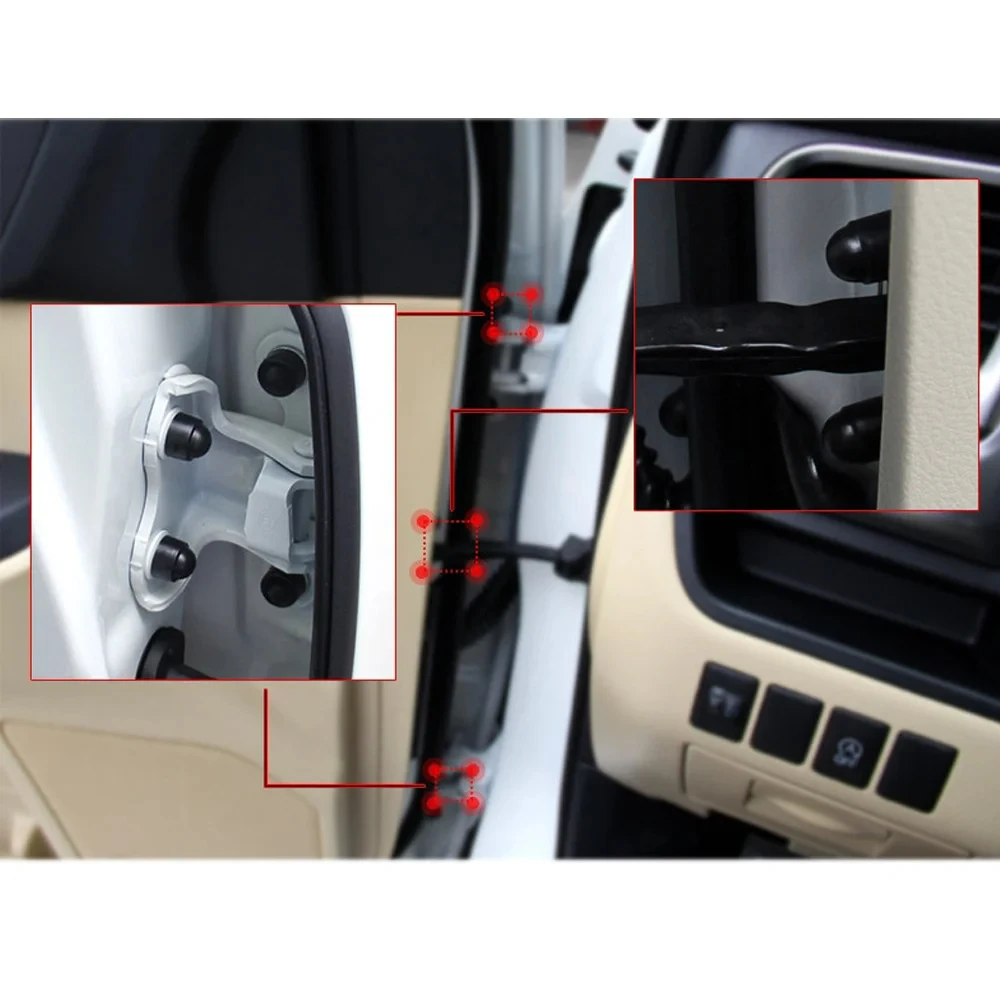 M6 M8 M10 M12 Kuppelschrauben-Schutzkappen Schwarz Weiß Kunststoff Sechskant Auto-Türbolzen-Muttern Dekorative Abdeckung für Toyota Corolla – Detail 7