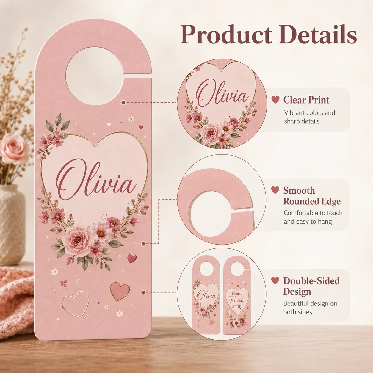 Personalisierter doppelseitige – Home Decor Names Bewertung und Preis