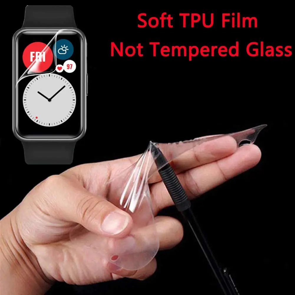 10 قطع من طبقة هيدروجيل ناعمة من مادة البولي يوريثان الحراري لساعة Huawei Watch Fit2 الذكية واقي شاشة مقاوم للخدش لساعة Huawei Watch Fit 2