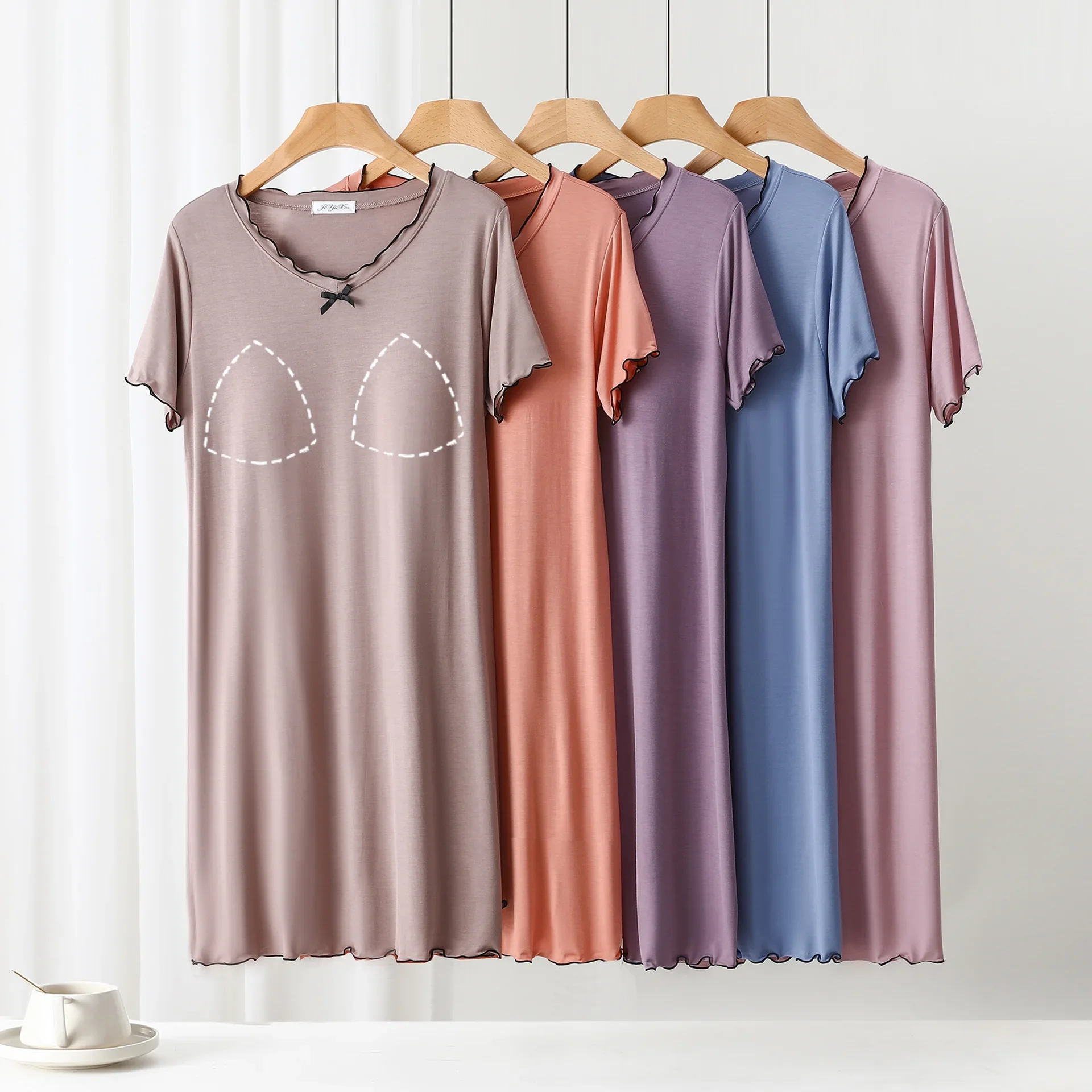 Nightgowns Dresses Women's Clothing Homewear Summer Thin New Wearable Versatile Comfortable Casual Breathable Stylish Loose Fit