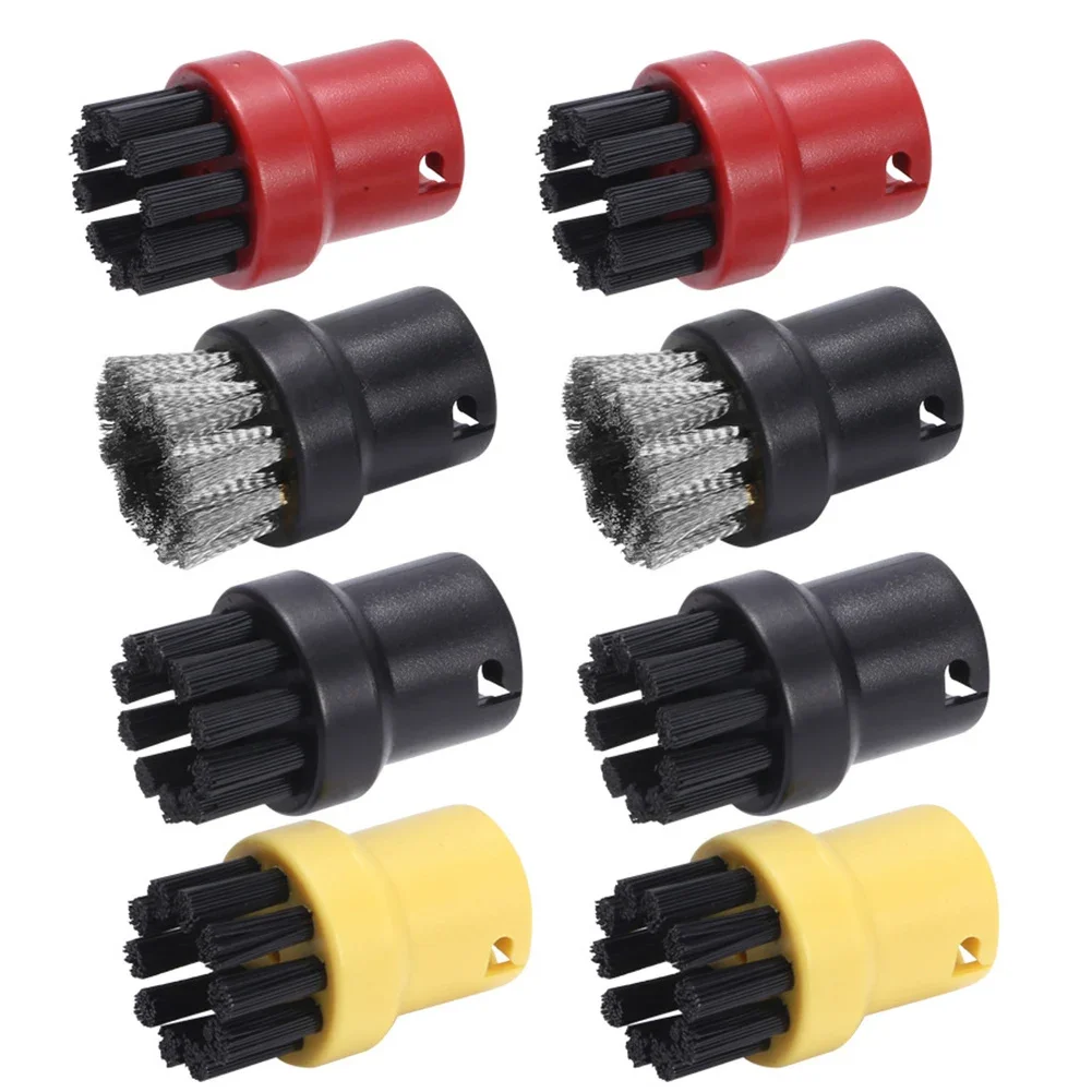 

8pcs Nylon Stainless Steel Wire Brush Nozzles Kit For Karcher Steam Cleaners Home Appliance Parts Household Supplies