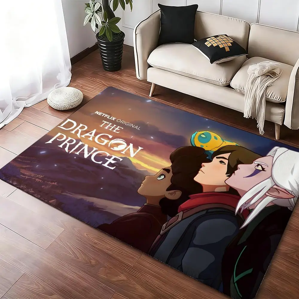 The Dragon Prince Floor Mat Soft Thickened Absorbent Non-Slip Bedroom Living Room Door Mat Home Decor Flannel Rugs