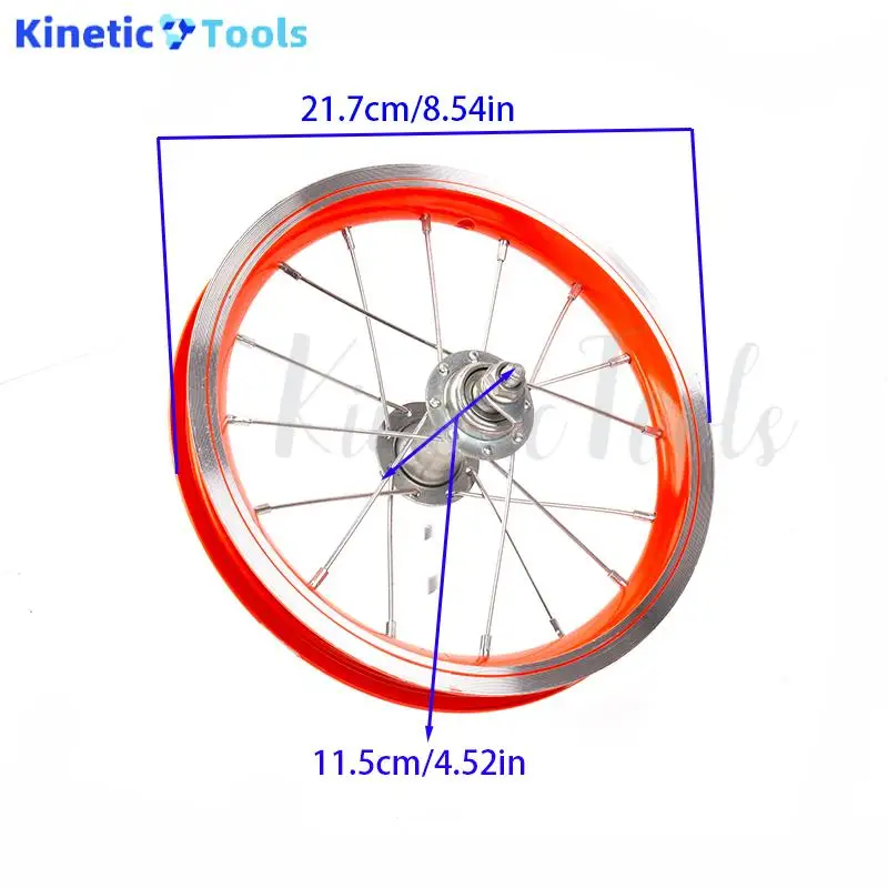 Rodas de liga de alumínio duráveis de 12 polegadas adequadas para rodas de bicicleta infantis