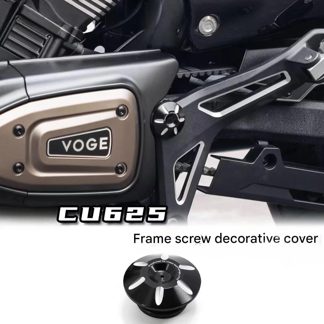 For VOGE CU625 Modified Frame Decor Nut Swing Arm Axle Hole Protective Cover