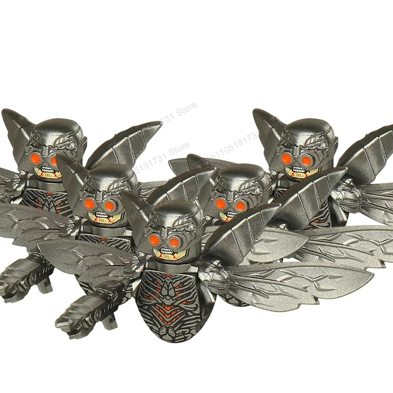 Série de dessins animés MOC, figurines miniatures Golden Wings, jouet de poupée assemblé, puzzle, assemblage, cadeau d'anniversaire pour garçon et fille