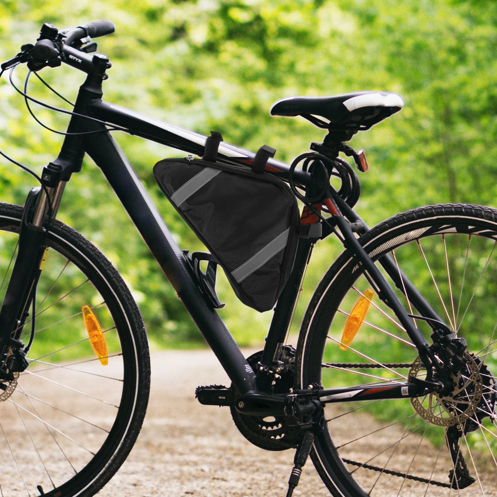 

Large Capacity Waterproof Top Tube Bag Bicycle Frame Mount Storage Pouch Cycling Front Bag Tool Organizer Accessories