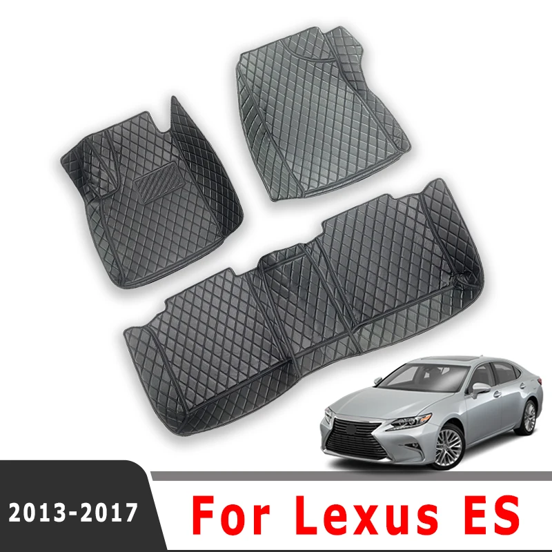 

Car Floor Mats For Lexus ES ES250 ES300h ES350 2017 2016 2015 2014 2013 Auto Carpet Waterproof Covers Styling Accessories Custom