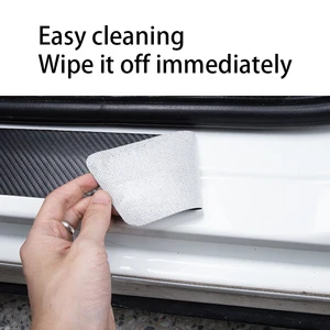 Aracınızın stili, 4 adet fiber, karbon ve kendinden koruyucu eşik kapı çıkartmaları ford focus 2 için 3 4 mondeo fiesta ecosport kuga fusion gününün Kapı fiesta'daki en iyi 10 satış-no. 10