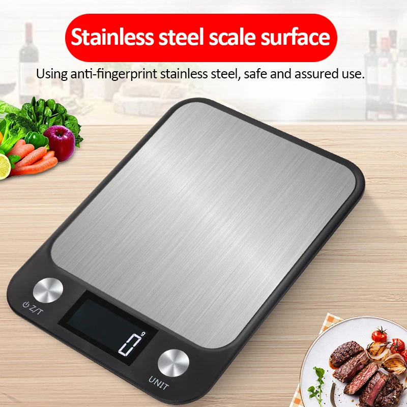 5/10/15Kg Digital Kitchen Scale Food Baking Scale Household Stainless Steel Kitchen Scale Digital Scale Baking Measuring Tools