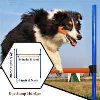 Pet Dog Agility Training Pet Obstacle Training Jumping Hurdles Bars Jumping Pole Tied Around The Pole Dog Training Pet Supplies