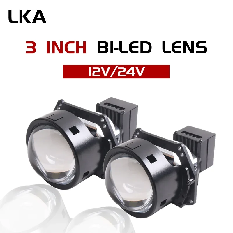 

Angel Eyes Bi Led Lens 3 Inch 24V 12V Headlight 150W 5500K LED Lamp for Truck Bus for Hella 3R G5 Projector Car Accessory