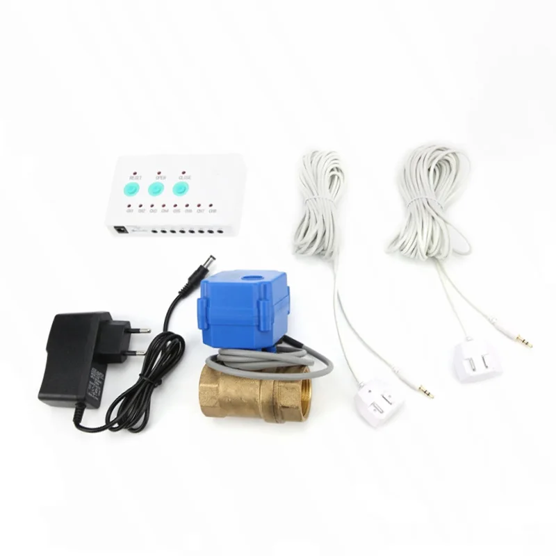 

Smart Wire Water Leak Detector Alarm System -80dB Siren Alerts for Home, Basement, Bathroom Flood Prevent, DN15 DN20 DN25 Crane
