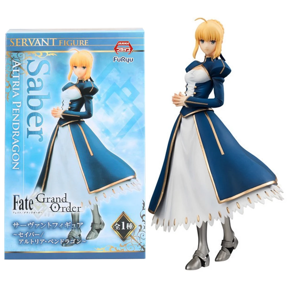 

19CM Anime Fate/Stay Night Altria Pendragon Figure 1/7 Dress Model Toy Gift Collection Action Figure PVC