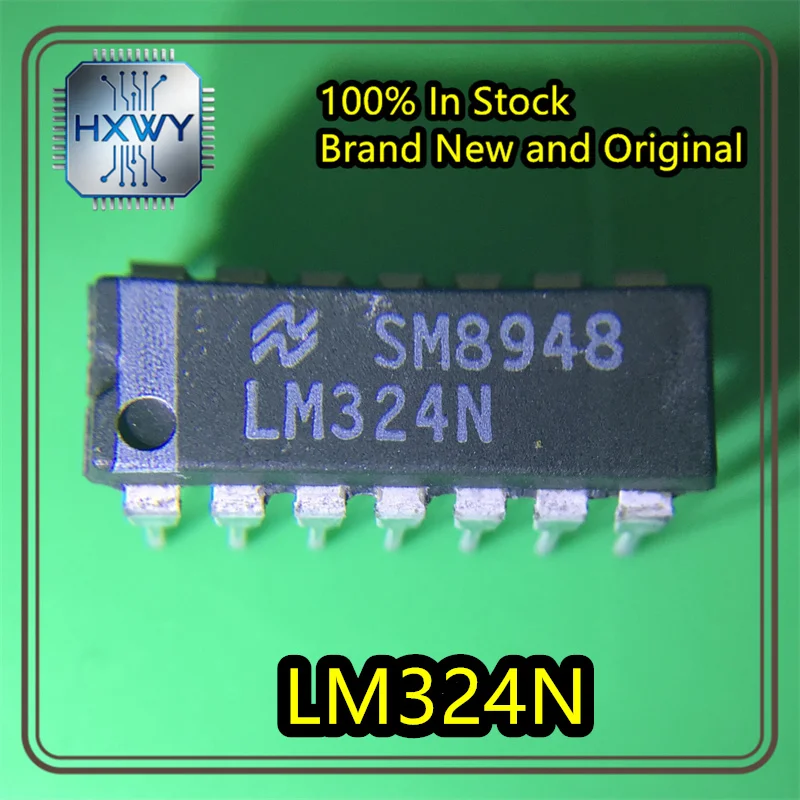 (10/50pcs) LM324N LM324 Quad Operational Amplifier Integrated Circuit Chip Through-Hole DIP-14 Brand New Original Hot Selling