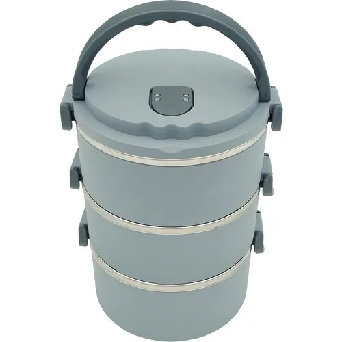 Metropolhome Lunch box Vacuum pcs set Food Container Gray 3.153