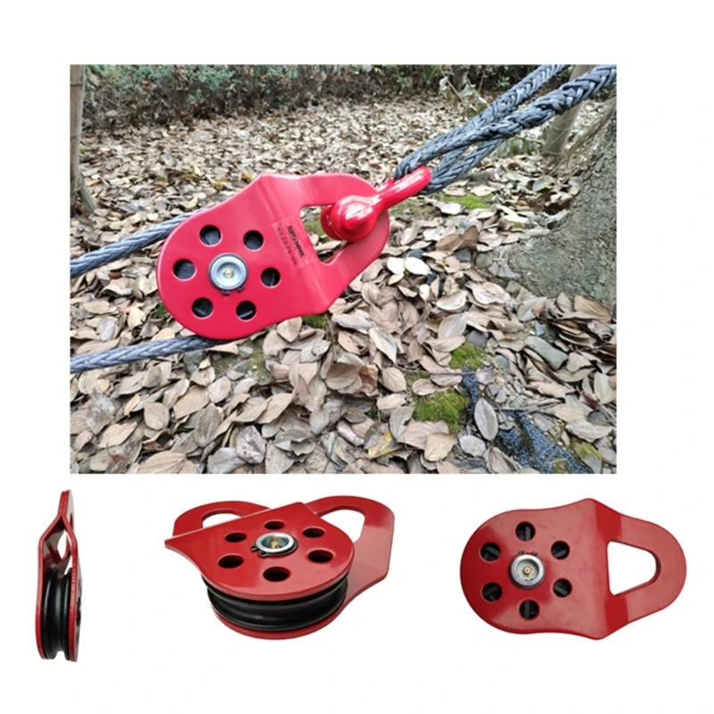 Universal 10Ton Snatch Pulley Block Tackle Block Sintetis Snatch Pulley untuk Winch Rope Trailer Rope Snatch