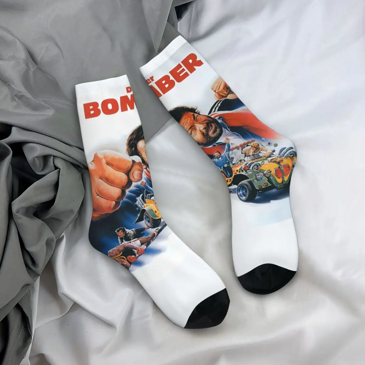 Bud Spencer Und Terence Hill Socks Leisure Stockings Winter Anti-Slip Adults Men Socks High Quality Pattern Cycling Socks