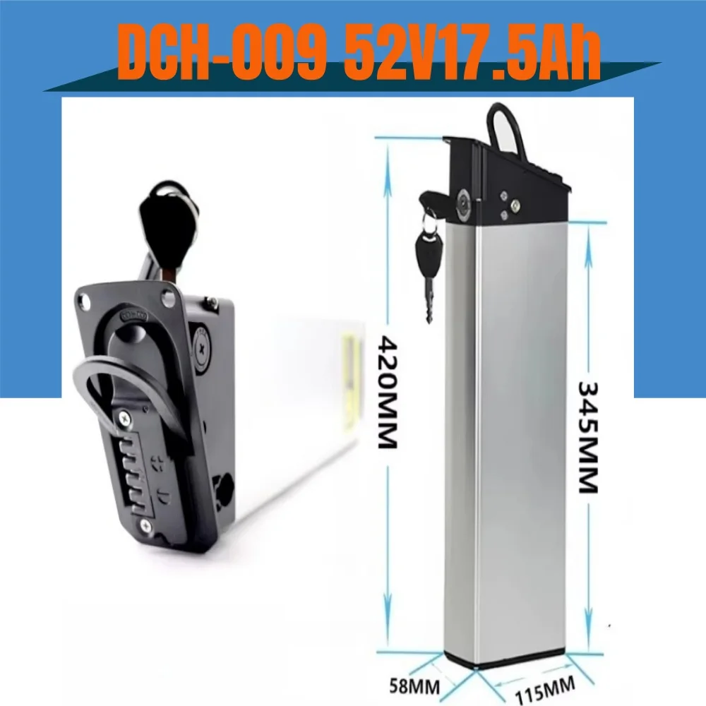 Li-ion fiets vervangende accu 48V 52V 15Ah 17.5Ah, geschikt voor Engwe EP-2 Pro MATE X fiets accu vervanging