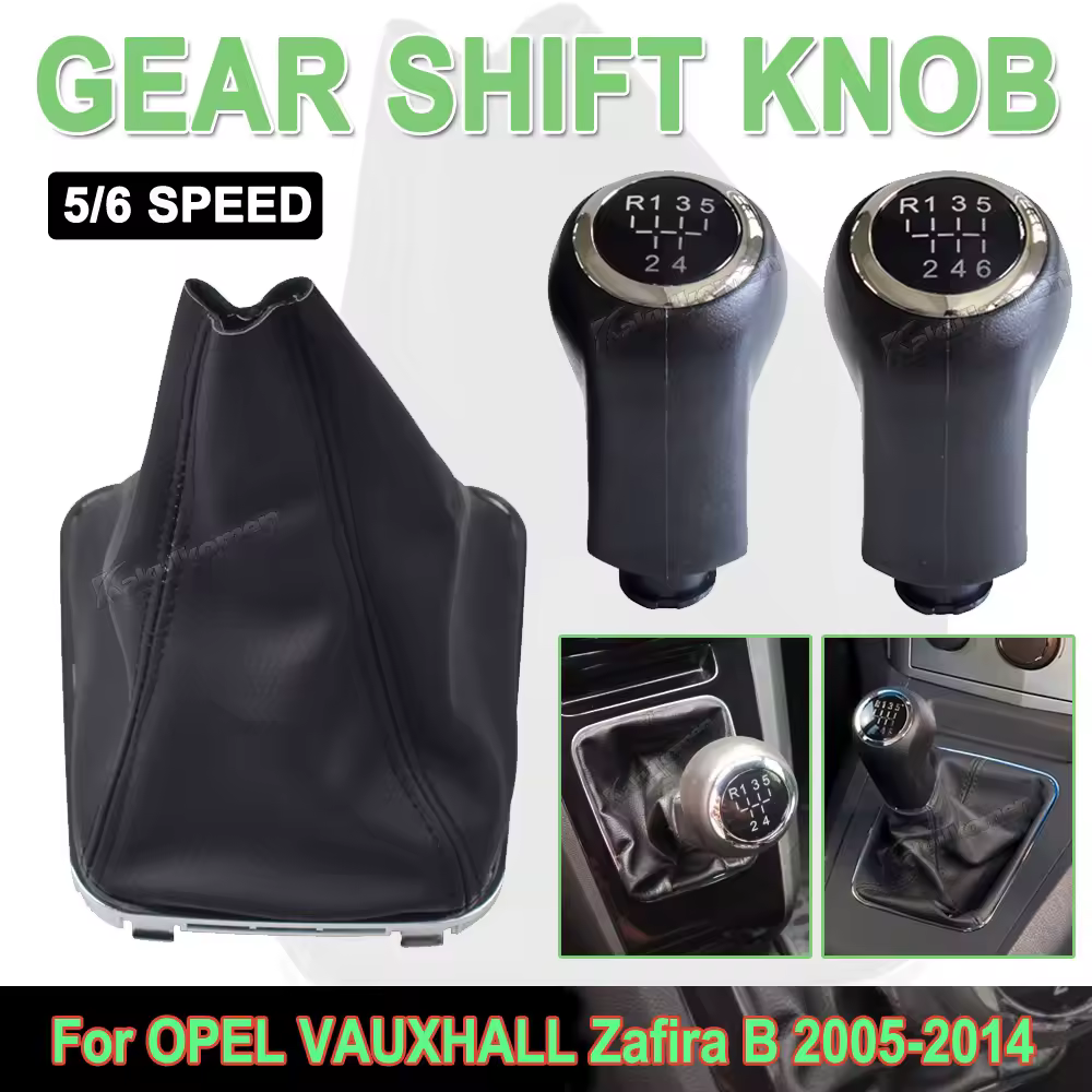 Pommeau de levier de vitesse manuel pour OPEL VAUXHALL Zafira B 2005 2006-2014, couvercle de coffre de boîte de vitesses, accessoires de voiture à 5/6 vitesses