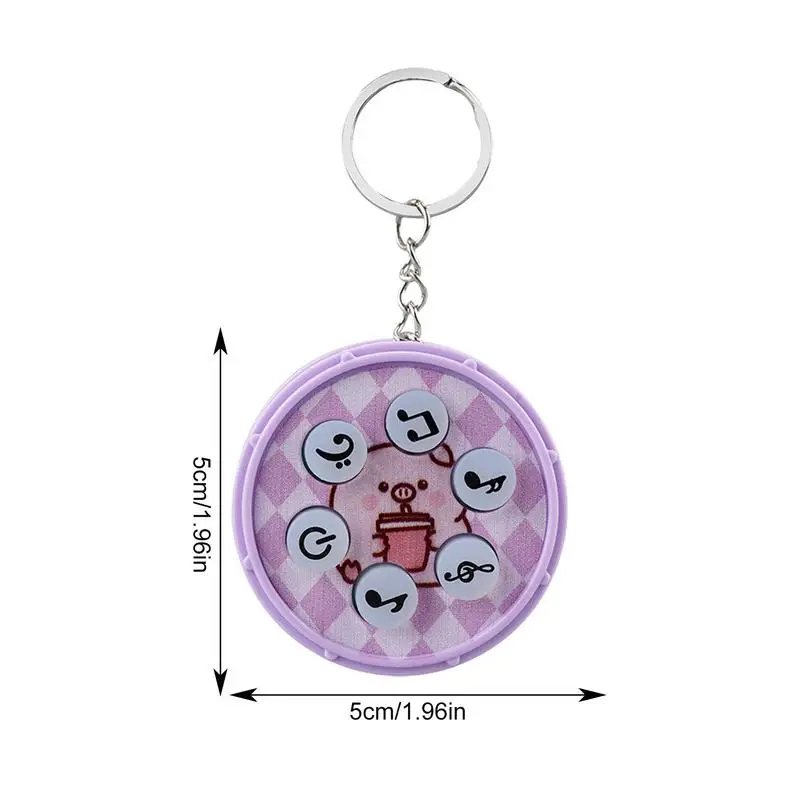 Fidget Toy Keychain Light Up Electronic Drum Pop Fidget Keychain Relieving Stress Pop Fidget Keychain Improves Concentration