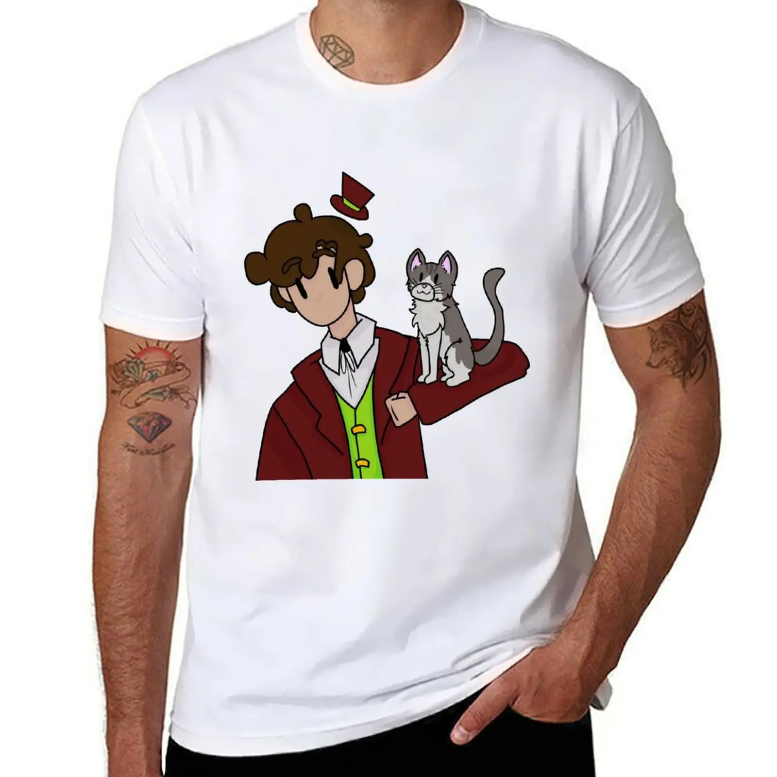 

Футболка GoodTimesWithScar and Jellie, хлопковая футболка, комплект аниме, футболки для мужчин, футболка