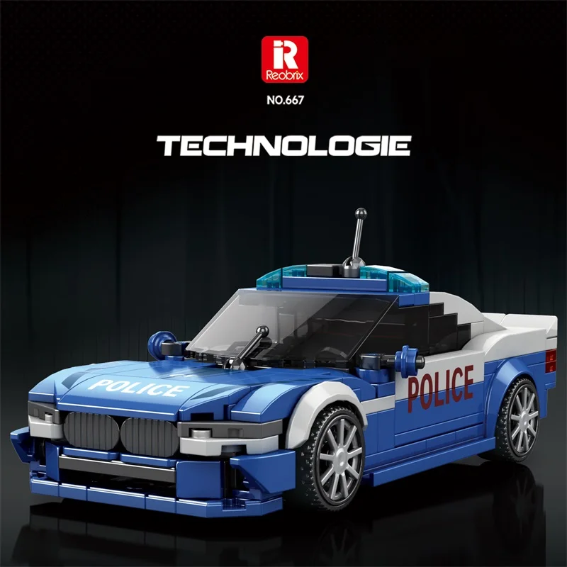

Police Car Building Blocks Set,DIY Car Model for Kids and Adults ,Holiday Gifts,Educational Meaningful Hand Skills