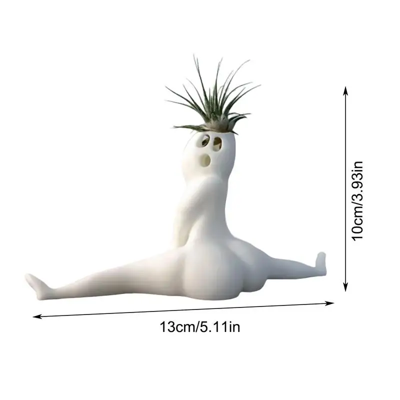 Big Booty Ghost Planter Fern Air Plant Display Succulent Planter Decoration Plant Pots Funny Prank Gift for Home Offices Decor