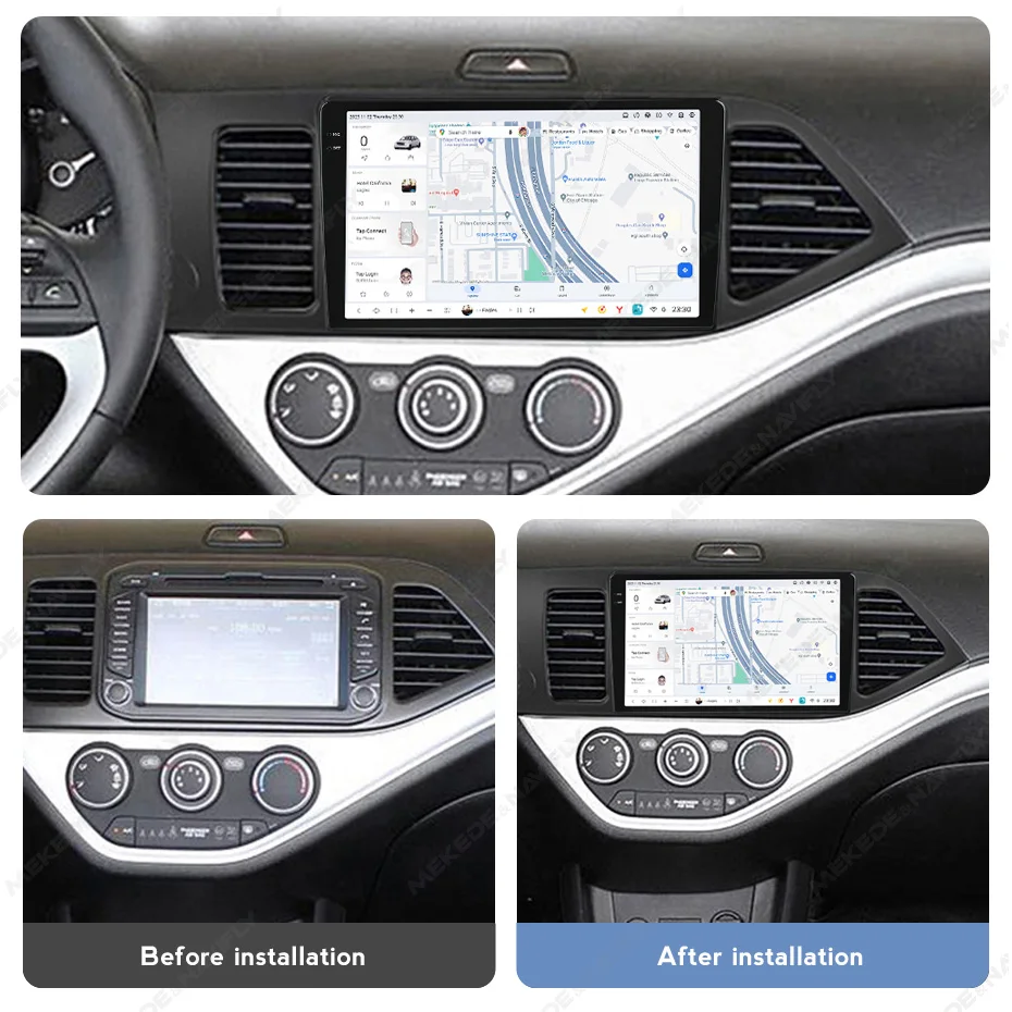 DUDUAUTO DUDU7 8-Core GPS Car Radio Smart Systems Android Auto  Wireless Carplay All In One For KIA Morning 2 Picanto 2011-2017