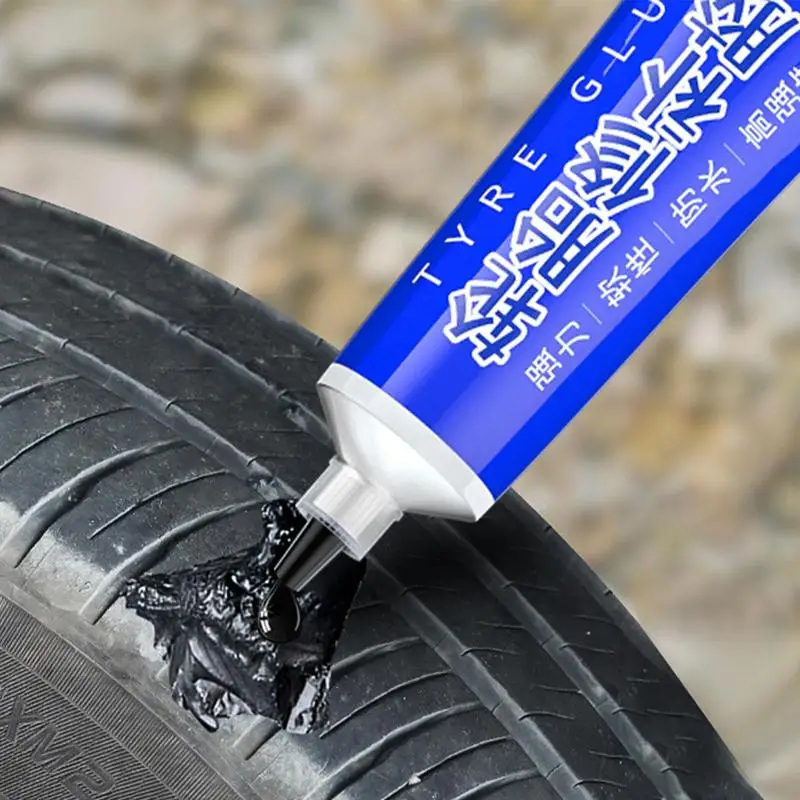 

50ml Tire Repair Glue Liquid Strong Rubber Glues Black Rubber Wear-resistant Non-corrosive Adhesive Instant Strong Bond Leather