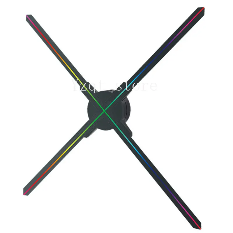 3D holographic fan advertising machine projector floating naked eye light air imaging screenless stereoscopic rotating display