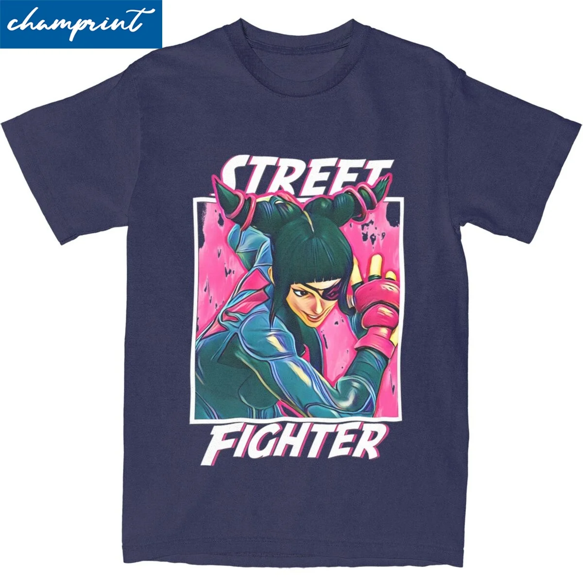 Street Fighters Juri T-Shirt Men Women Novelty 100% Cotton Tees Crew Neck Short Sleeve T Shirt Plus Size Tops