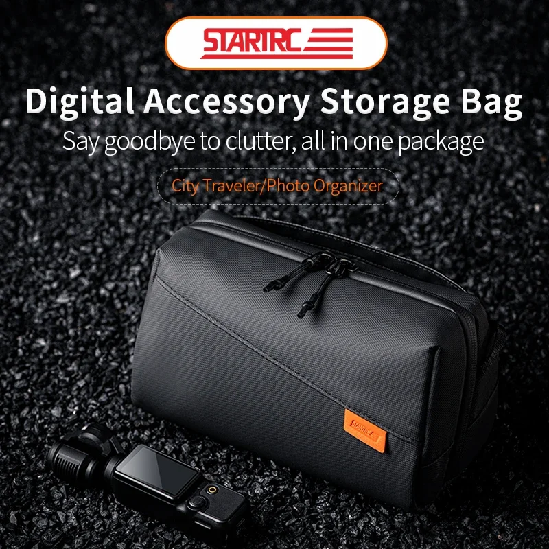 STARTRC Digital Storage Bag for DJI OM6/Pocket 3 2/Insta360 X4/GO3/ACE PRO 2/Gopro 13 Camera Accessories Travel Storage Bag Case