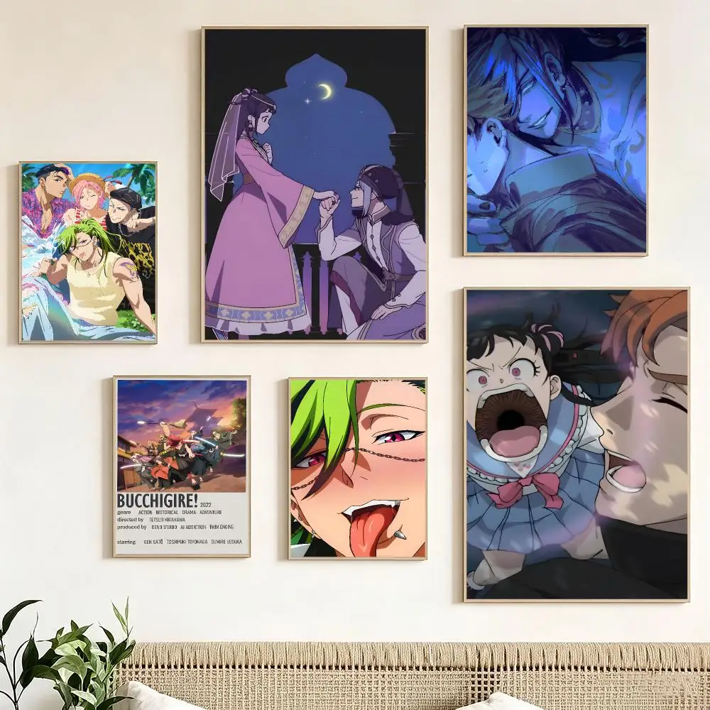 Japanese Anime B-Bucchigiri! Poster Print Painting Home Decor for Bedroom Living Room Hallway