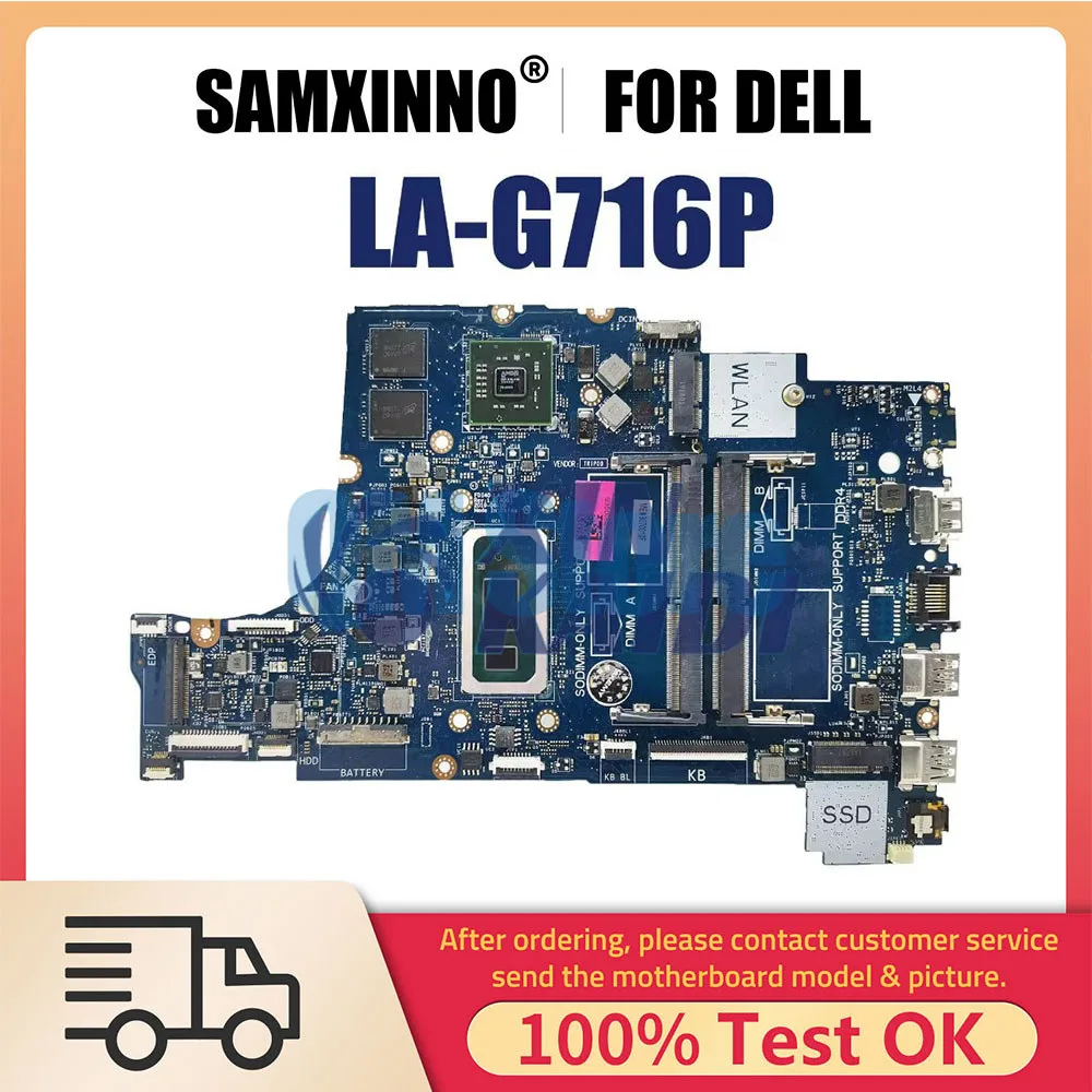 

Laptop Motherboard For Dell Inspiron Vostro 3490 3590 3790 CN-0P65F7 0P65F7 LA-G716P Notebook Mainboard with I5 I7 10th CPU Gen