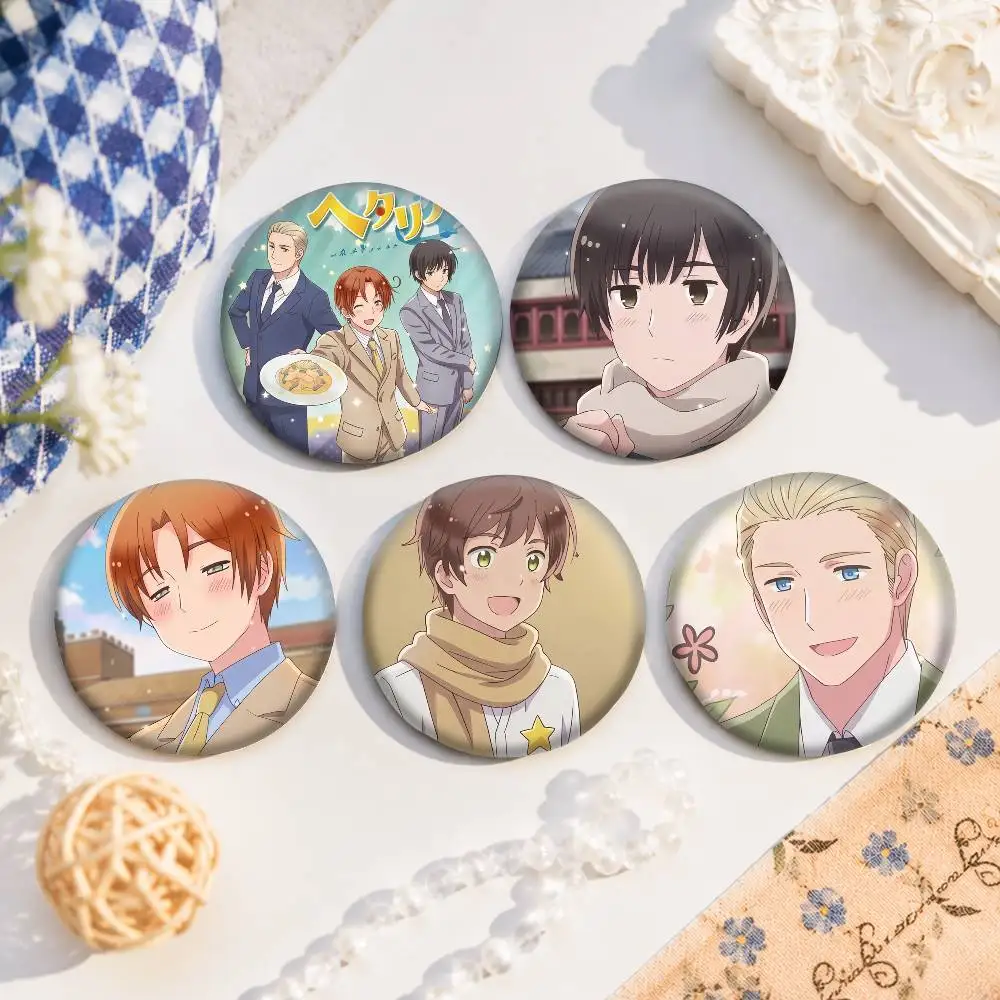 Hetalia Pins, Cartoon-Broschen, Abzeichen-Geschenke, Kleidung, Rucksäcke, Schreibwaren, Accessoires