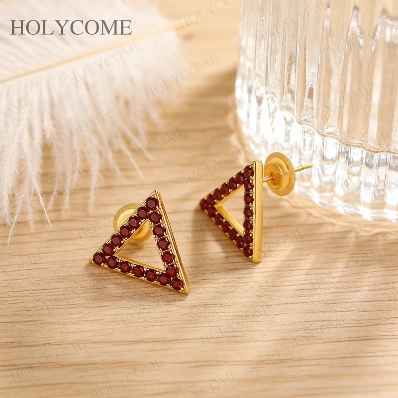 

GRA & AGL Certified Moissanite/Ruby/Sapphire/Columbia Earring 925 Sterling Silver VVS1 Colorful For Women Fashion Jewelry Gifts