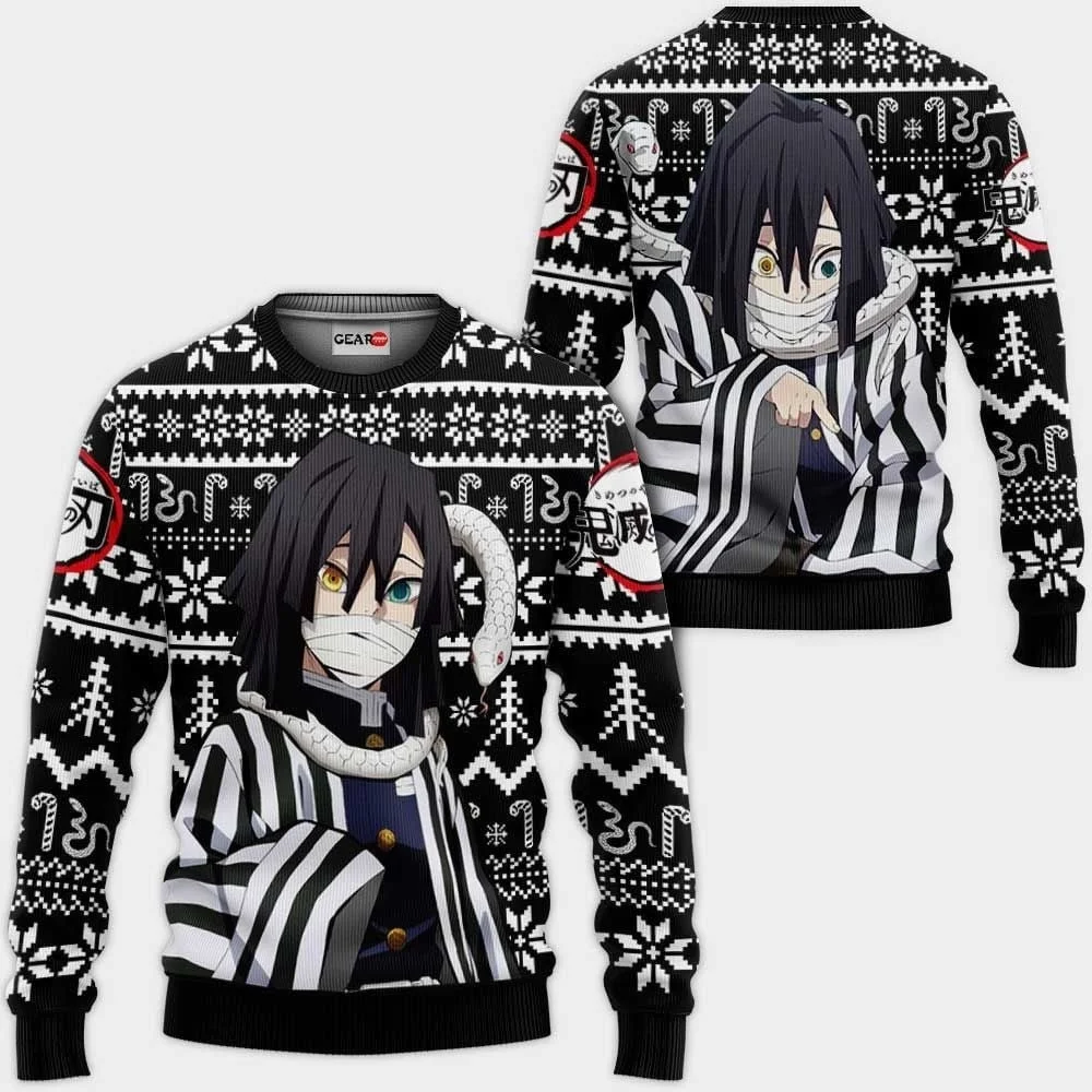 

25/26New Anime Bandai Devil Killer Series Christmas Ugly Cute Street Plus Size Men and Women Autumn/Winter New Round Neck Hoodie