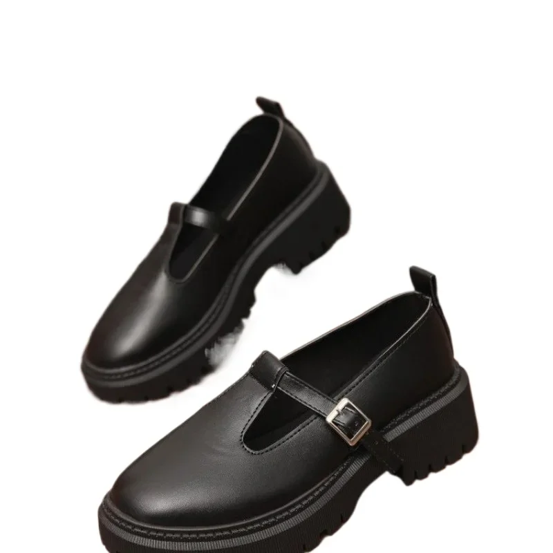 أحذية السيدات 2025 ماركة مشبك حزام المرأة عالية الكعب موضة جولة تو مكتب الوظيفي جديد مريح حجم كبير مضخات النساء