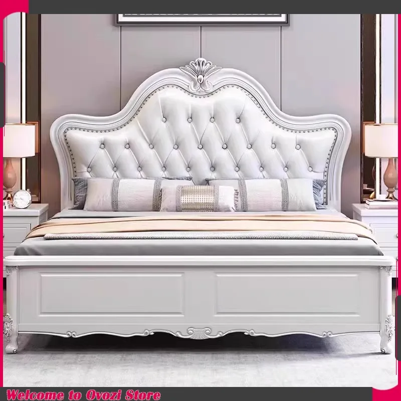 

Large Size Bed Rectangle European Designer Creative Modern Bed Comfortable Organizer Muebles Para El Hogar House Accessories