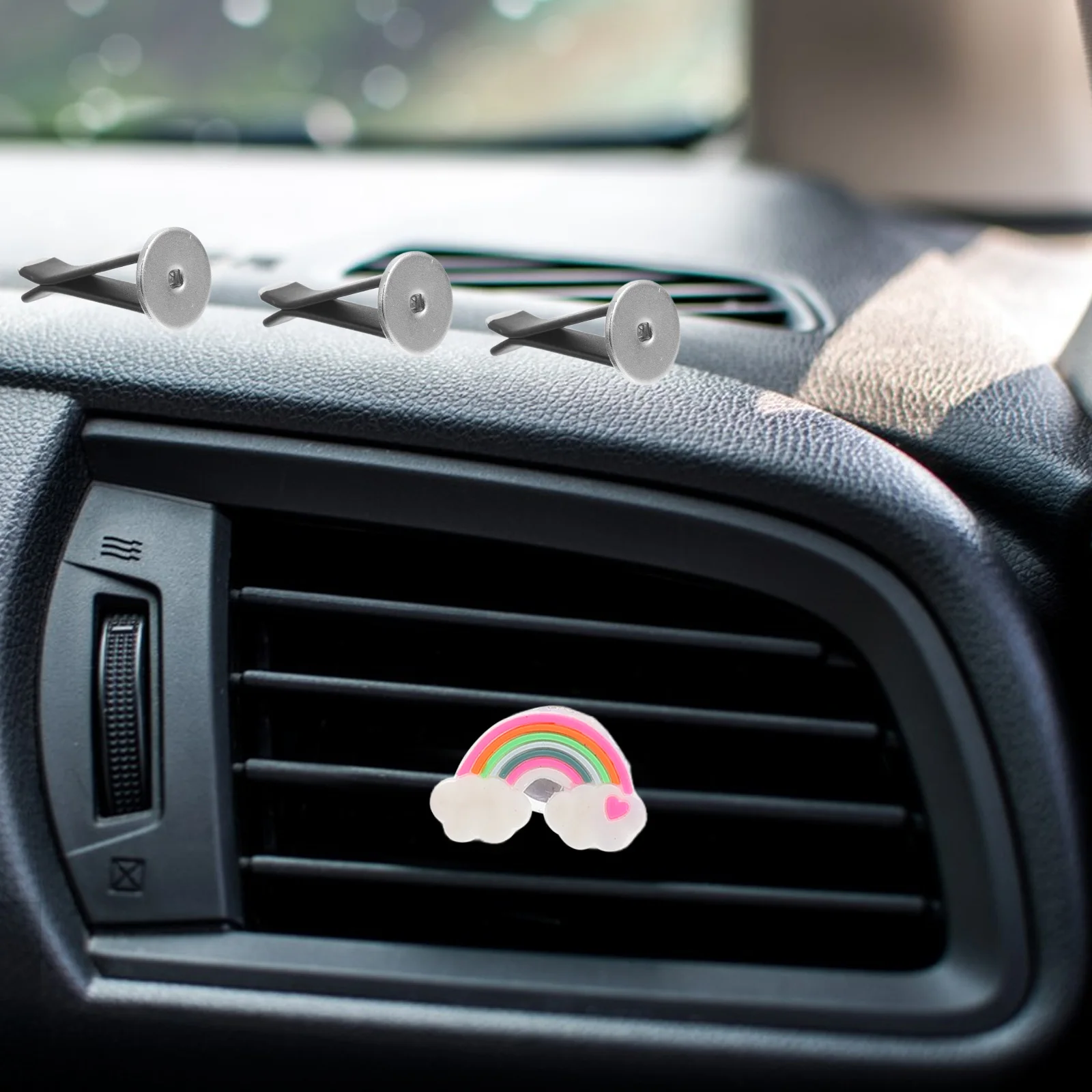 

30Pcs Car Air Vent Clip Metal Sturdy Air Conditioner Outlet Clips DIY Car Freshener Holder Suitable for Cars Offices Homes