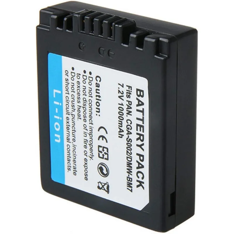 Battery Pack and LCD USB Travel Charger for Panasonic Lumix DMC-FZ1, DMC-FZ2, DMC-FZ3, DMC-FZ4, DMC-FZ5 Digital Camera