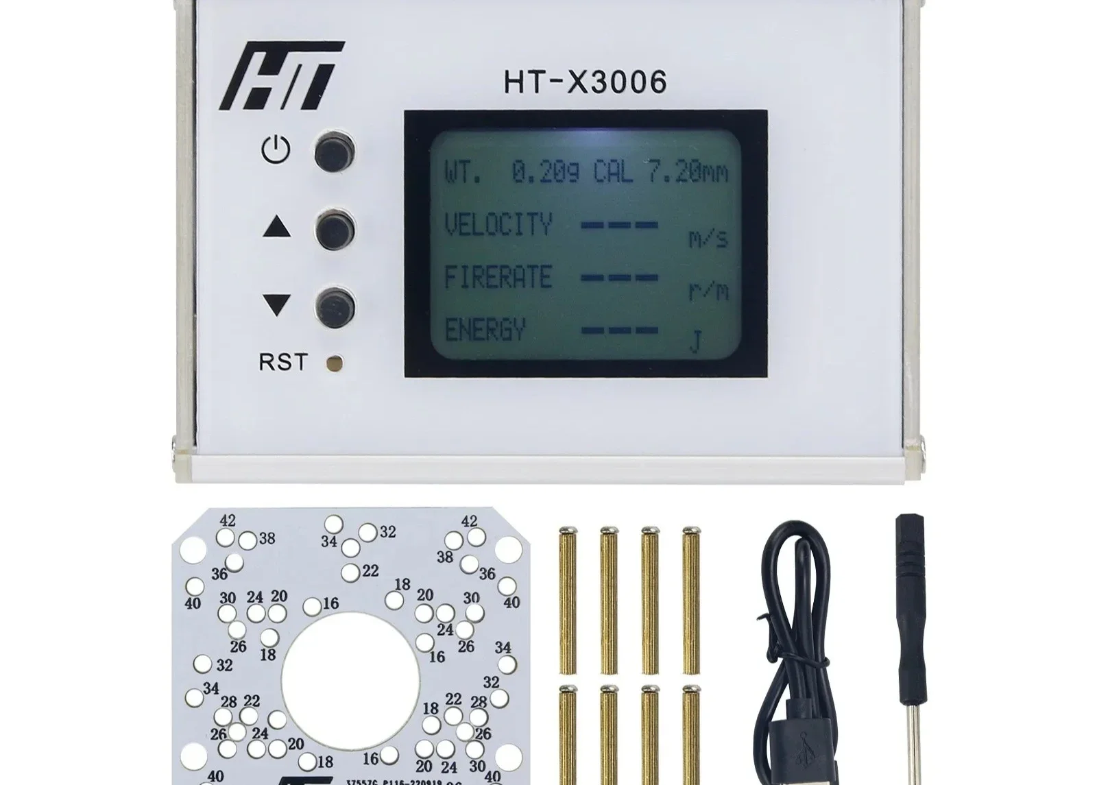 TAO Maxgeek HT-X3006 Shooting Speed Tester Bullet Speed Meter (Extreme Edition) to Save 120 Sets of Data