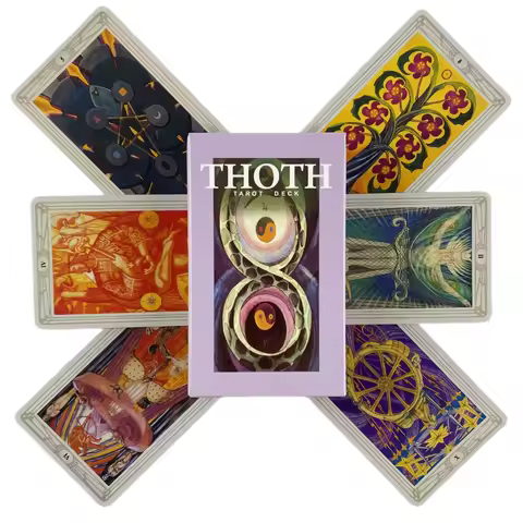 Thoth Tarot Cards A 78 Deck Oracle English Divination Edition Borad Playing Games