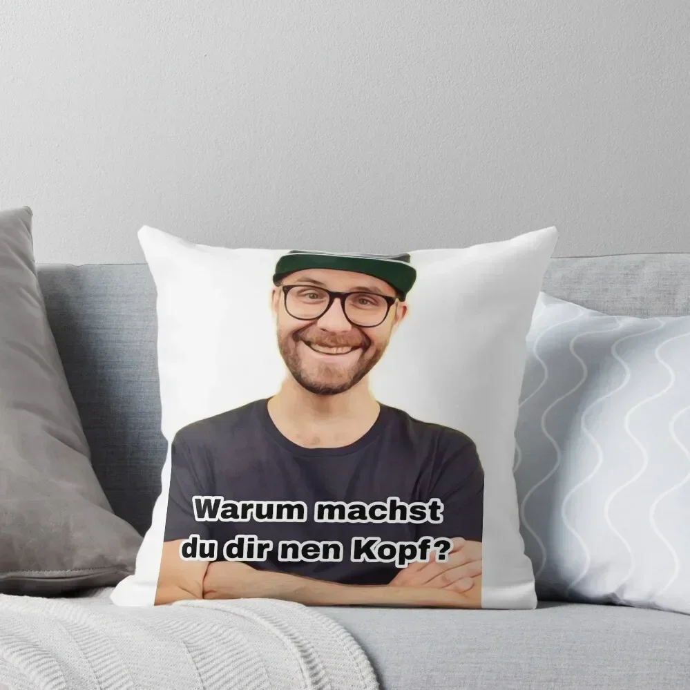 

Mark Forster - Why are you banging your head memes Throw Pillow Decorative Sofa Cushion Christmas Pillows pillow