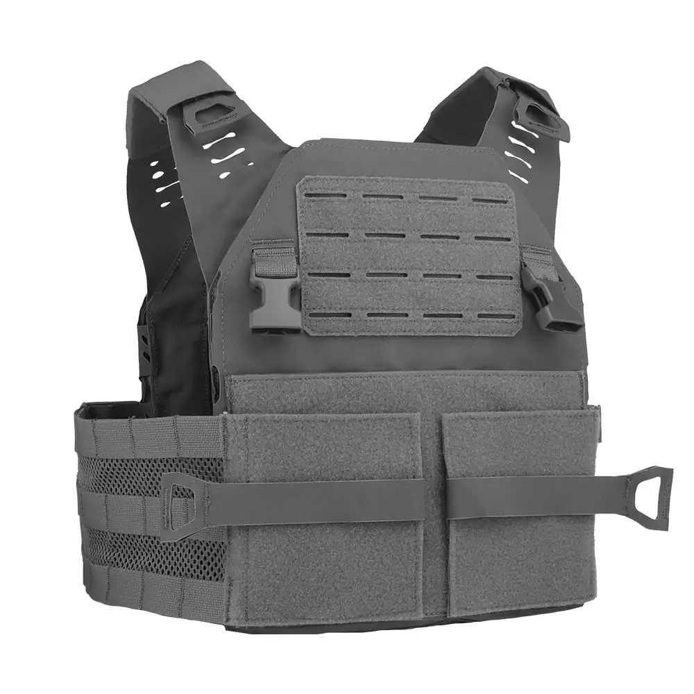 Wosport Attacker Plate Carrier Quick Release MOLLE Vest 2.5cm Buckles Panel Compatible Lightweight Adjustable for Airsoft Use