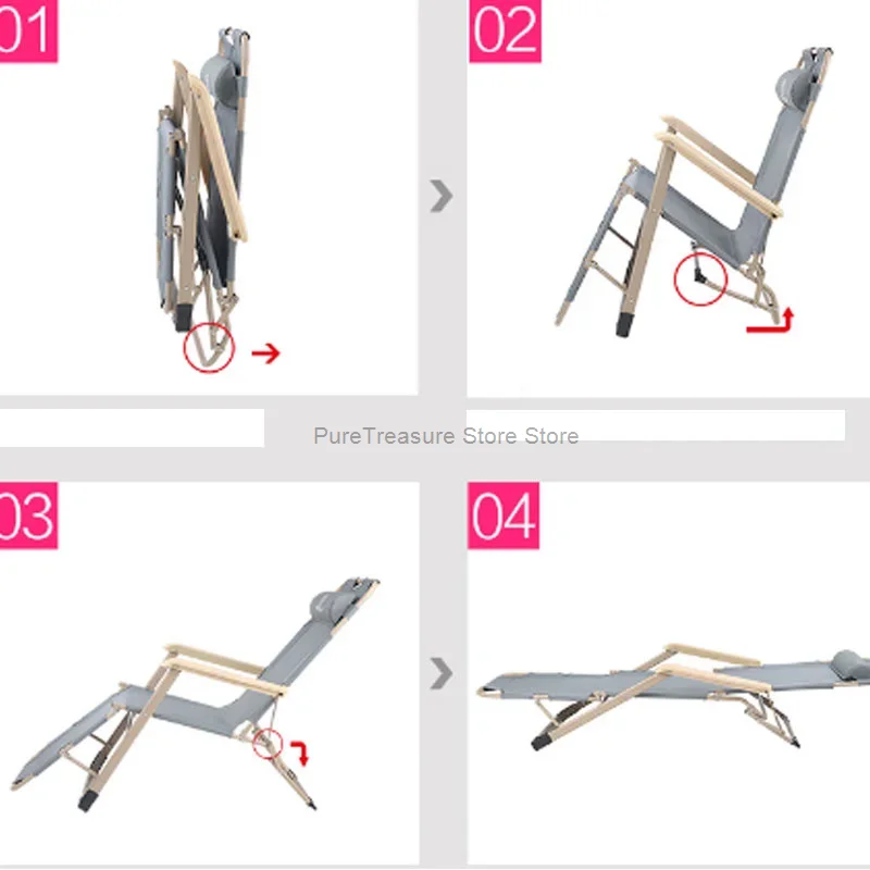 Multi-função Folding Lunch Break Bed, casa para adultos, cadeira Cool Nap, escritório, sesta, verão