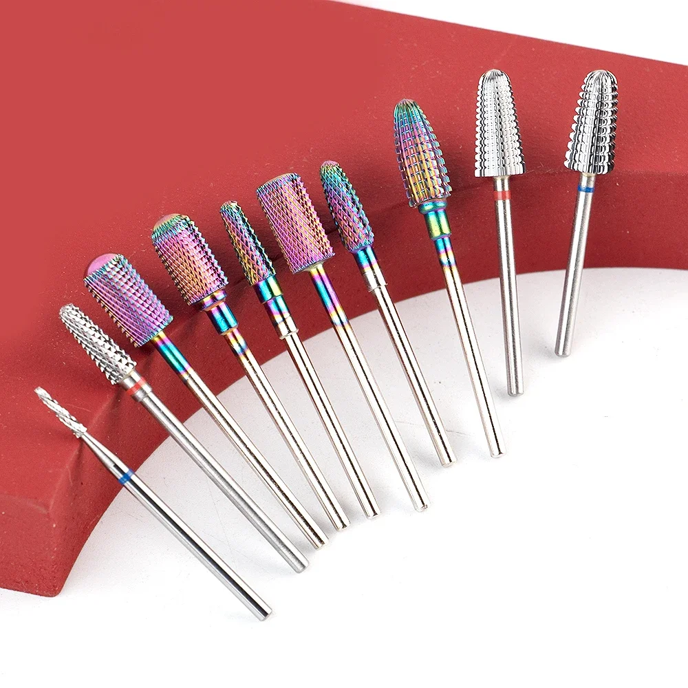 Profesjonalny zestaw frezów do paznokci 72 sztuki z węglikiem spiekanym do manicure rosyjskiego, zestaw 72 frezów do paznokci, zestaw bitów do paznokci.